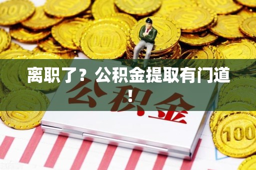 莆田离职了?公积金提取有门道! 莆田离职了?公积金提取有门道!